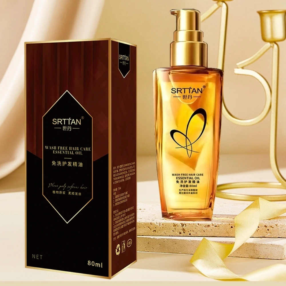 Moroccan Argan Oil Hair Serum Lightweight Hair Oil Mist For Split Ends, Frizzy Hair And Flyaways, Hair Oil Repair- Gloss Shine image 5
