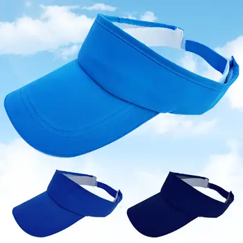 Sport Solskydd Hattar Män Kvinnor Andningsbara Justerbara Tomma Topp Bomull Baseballkepsar För Resor Vandring Utomhus Sportkepsar 6 best sales Sun visor hat - №1