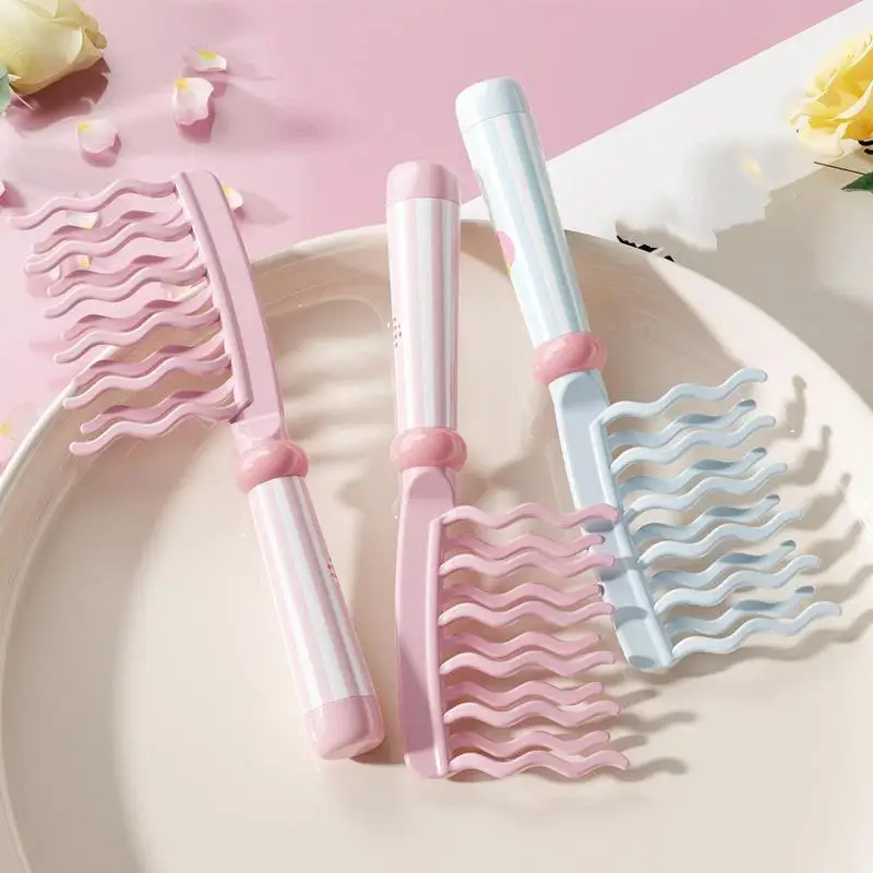 Dual Row Wide Tooth Detangling Comb For Curly Long Hair Anti Frizz Maintain Hair Volume Hair Styling Tool