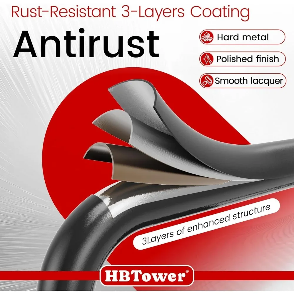 Step Ladder, Folding Step Stool with Wide Anti-Slip Pedal, Sturdy Steel Ladder,Handrail, Lightweight, Portable Steel Step Stool