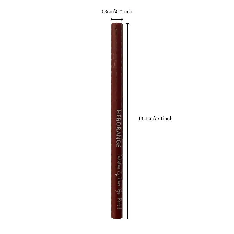 Matter, aufhellender, liegender Seidenraupen-Eyeliner-Gelstift, wasserfest, schnell trocknend, rosa, braun, ultrafeiner Lidschattenstift, nicht verschmierendes Make-up