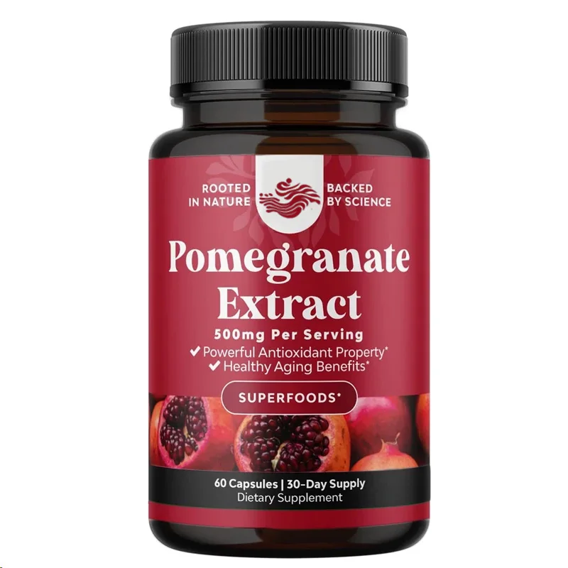 Pomegranate Extract 60capsules Vegetarian Capsules Antioxidant Supplement Natural Pomegranate For Heart And Joint Support