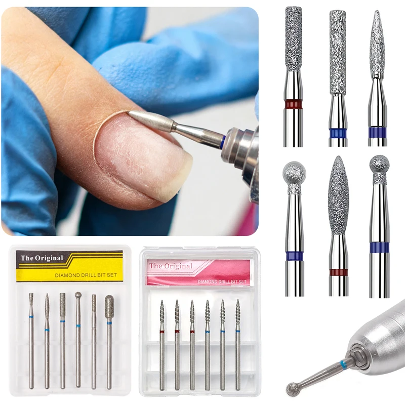 

Маленькая алмазная насадка для маникюра, фреза для удаления кутикулы, насадки для электрического аппарата, для детальной обработки, удаления гель-лака, инструменты для маникюра