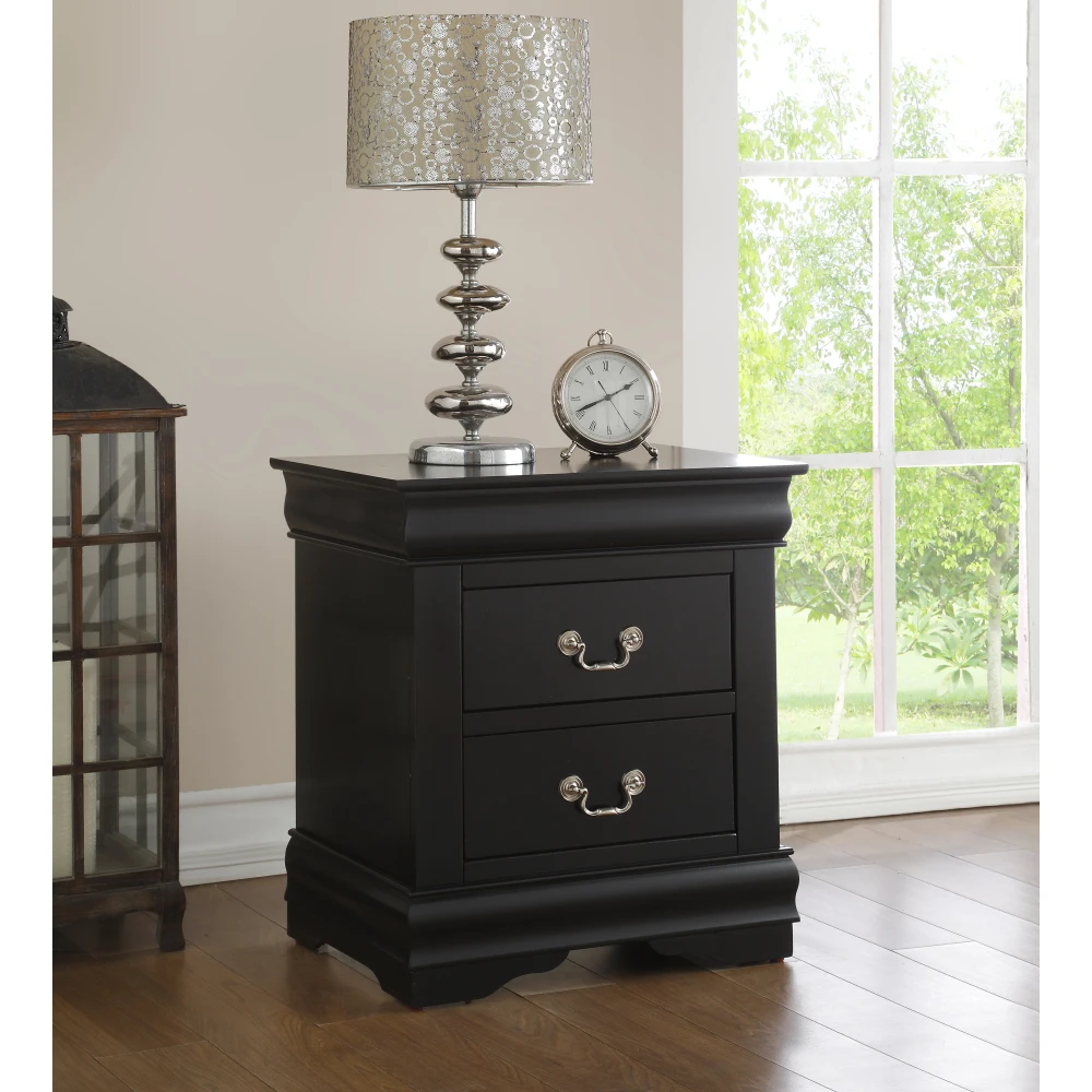 

Louis Philippe Black Finish Nightstand
