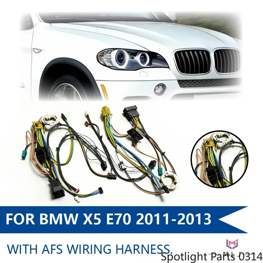 

For BMW X5 E70 2011-2013 Car Headlight With AFS DRL Internal Wiring Harness Plug and Play Wire Harness Assembly Car Accessories