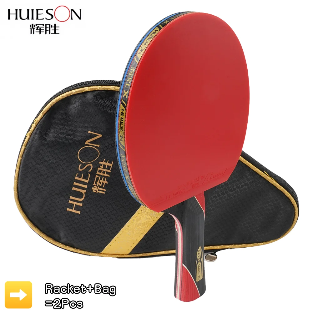 HuIESon Official 3/5Stars Ping Pong Paddle Table table tennis racket Profession Training Carbon Table Tennis Bat Racket