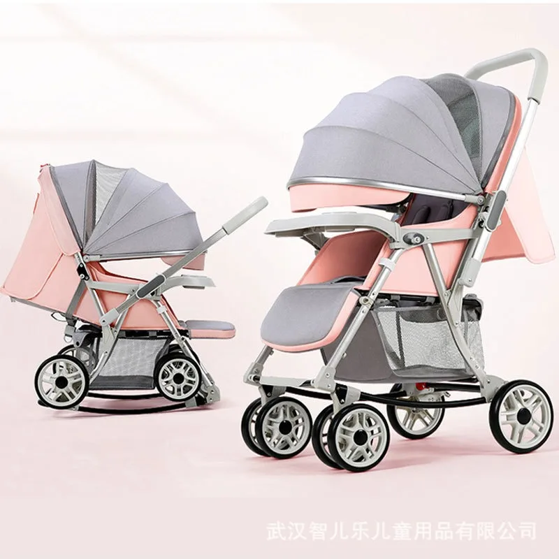 Carro Fold Stroller com um botão, Você pode sentar-se e deite-se pode Dobrar, 2024Você pode mudar para o carrinho