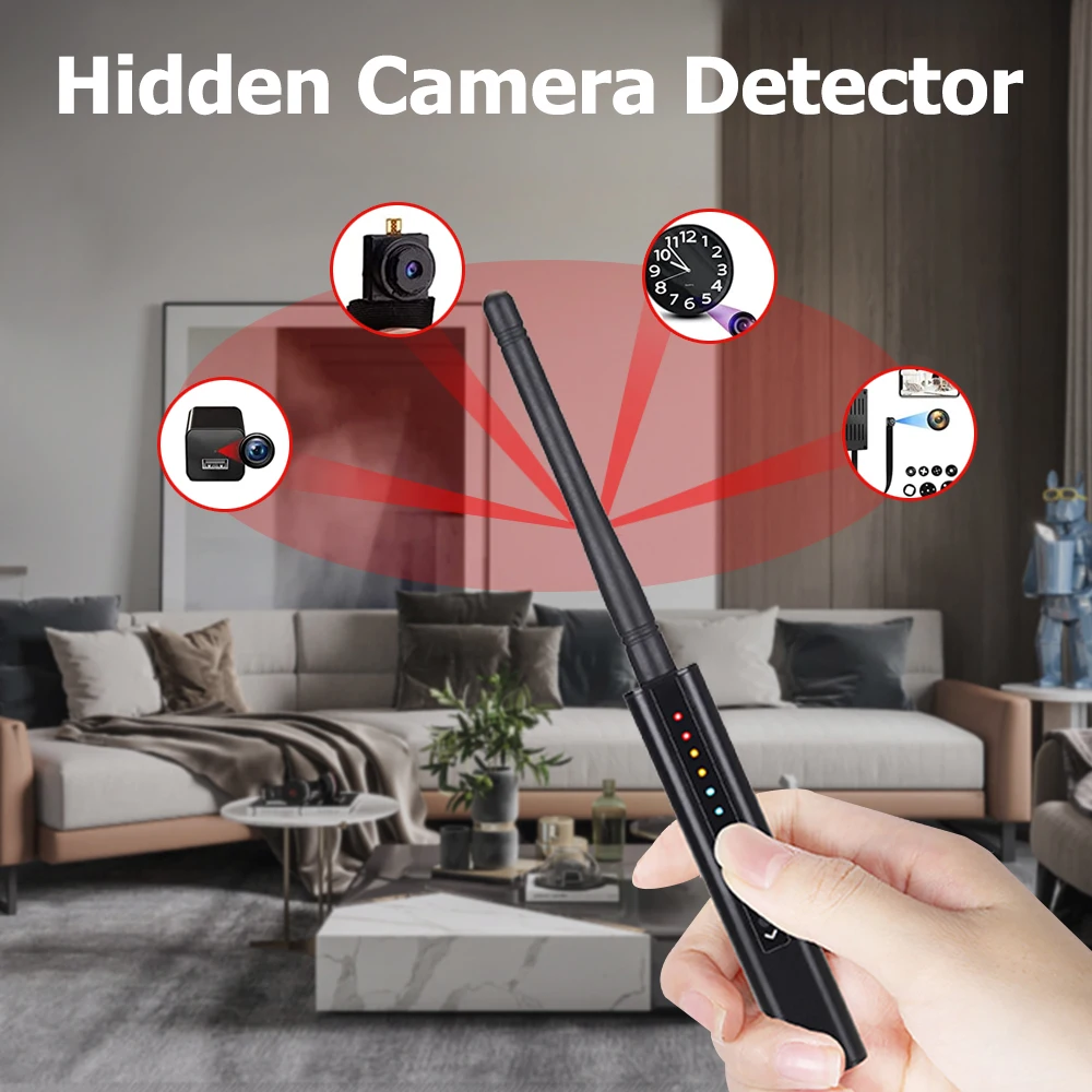 G728 Anti-Spy Detector Bug Spy-Camera GSM Audio Finder GPS Signal Lens RF Locator Tracker Detects Wireless Hidden Camera Scanner