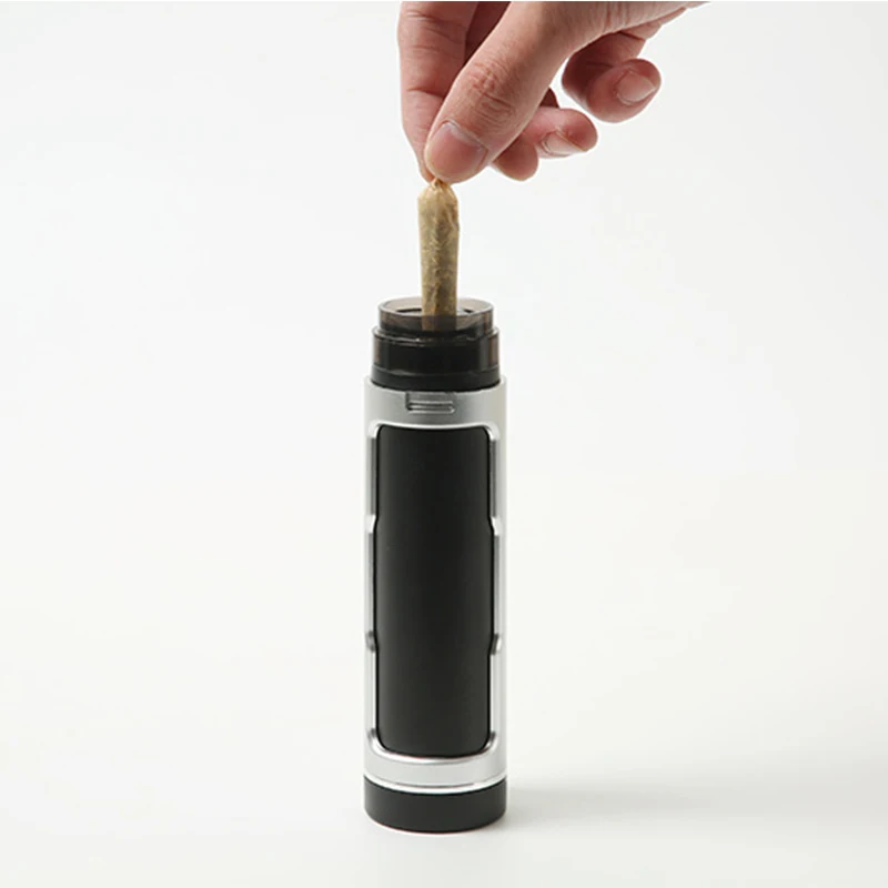 Dual Tube Manual Plastic Herb Grinder Cigarette Rolling Machine All-in-One Tobacco Grinding Rolling Tool Smoking Accessories