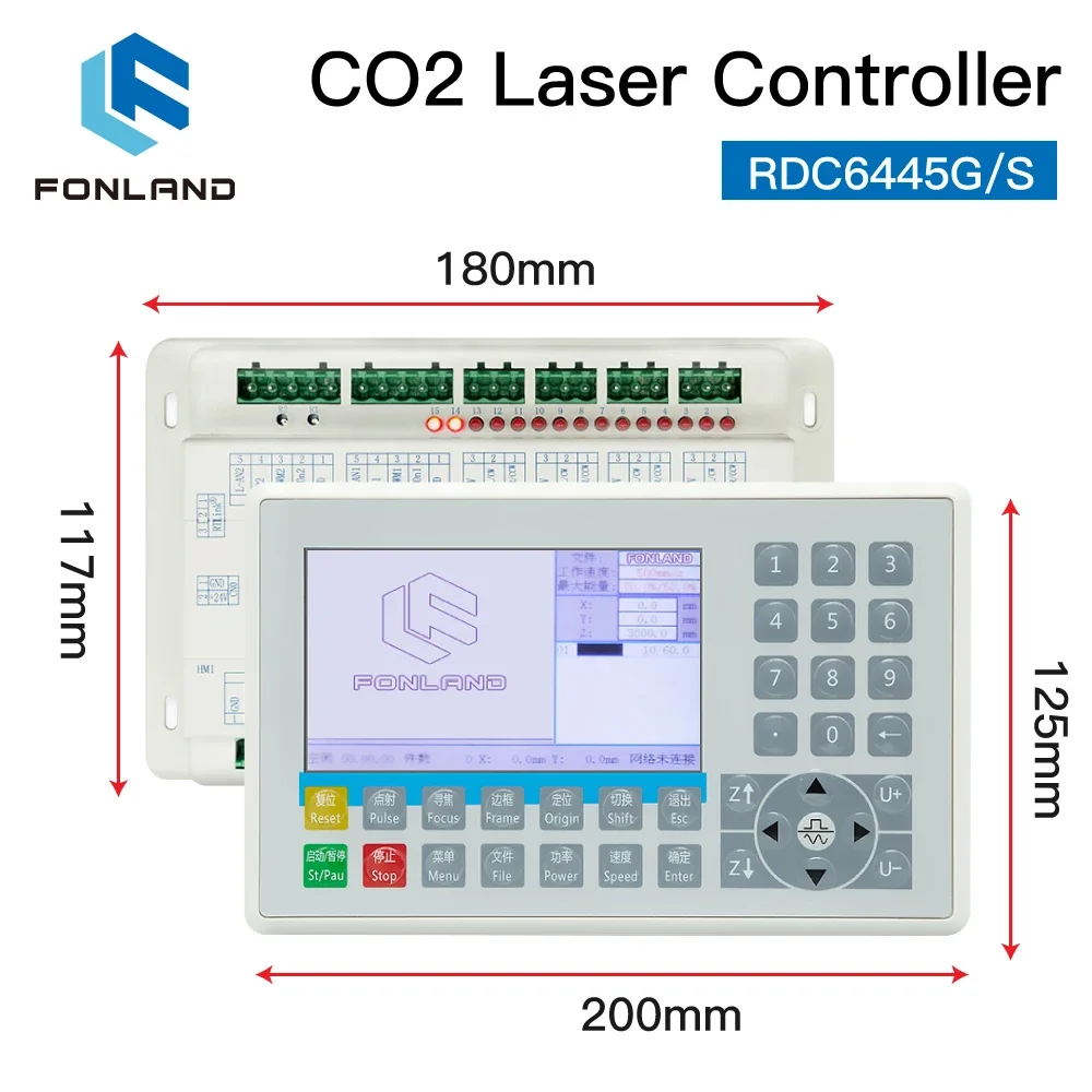 FONLAND Ruida RDC6445 RDC6445G RDC6445S Controller per macchina da taglio per incisione Laser CO2 aggiornamento RDC6442 RDC6442G