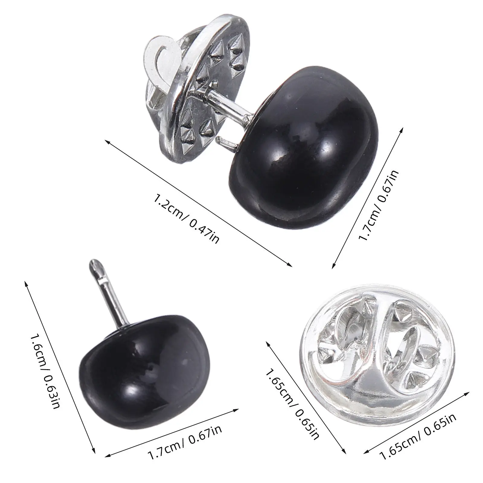 25Pcs Pearl Covering Up Button Pins No Sew Removable Brooches Mini Lapel Safety Pins Shawl Sweater Dress Blouse Decorative
