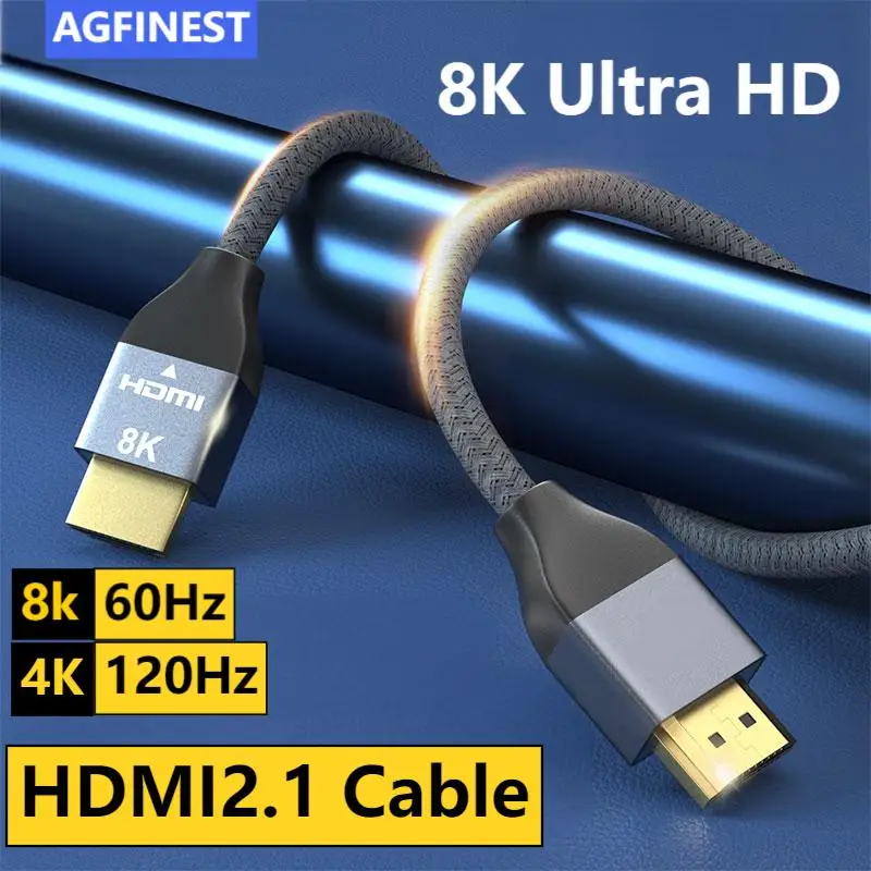 

8K HDMI Cable 2.1 8K@60Hz 4K@120Hz 48Gbps HDR HDCP Ultra HDMI to HDMI adapter for PS5 PS4 Splitter Switch HDMI Audio Video Cable