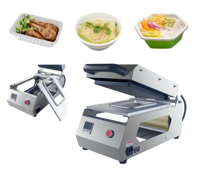 

Long-lasting Performance Durable Plastic Cling Film Food Tray Sealer Tray Sealing Machine For Packing Food Meal Mold Customized