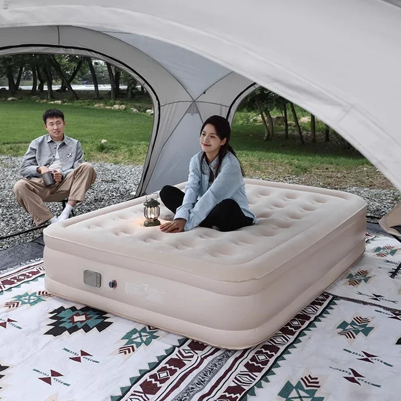 Doppel modernes Bett aufblasbarer Boden Luxus Kinder platzsparendes Schönheits bett Camping Prinzessin Camas de Casal Gartenmöbel