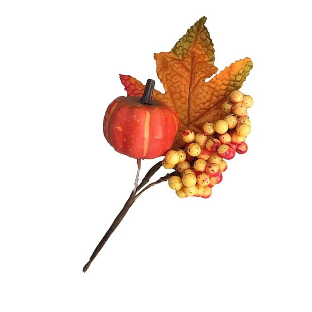 

2PCS Simulation Berries Branch H made Quality Decor Home Office Harvest Festival Visual Photography Props