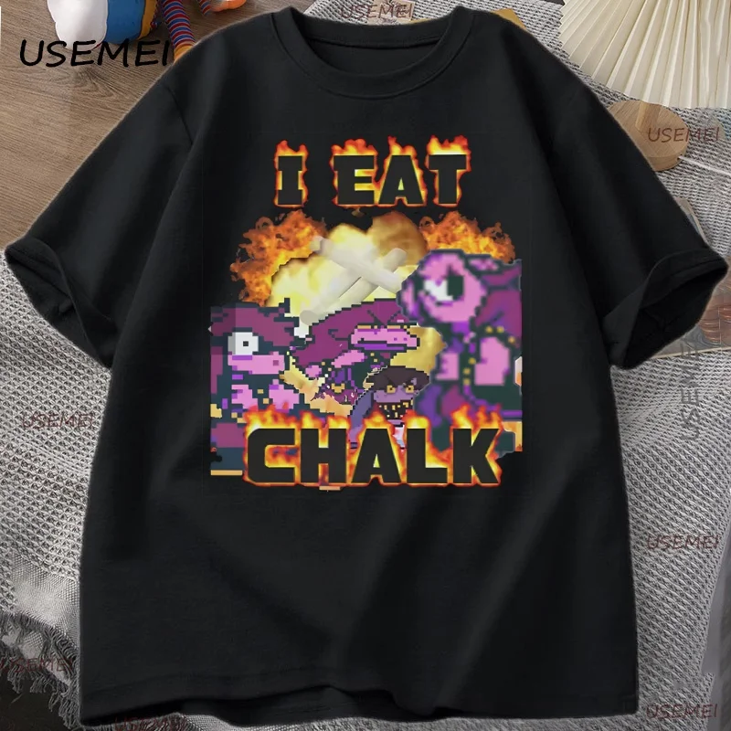 I Eat Chalk Deltarune Game Sommer-Shirt Herren T-Shirt Damen T-Shirt Jungen Top Kinder Eltern-Kind Baumwolle Kurzarm Kinder T-Shirt – Detail 5