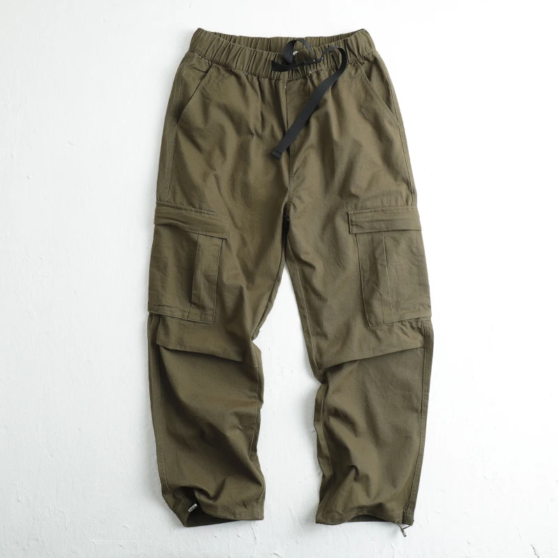 

American Retro Men's Casual Pants Multiple kets Straight Leg Loose Fit Spring Autumn Sle Workwear Trousers