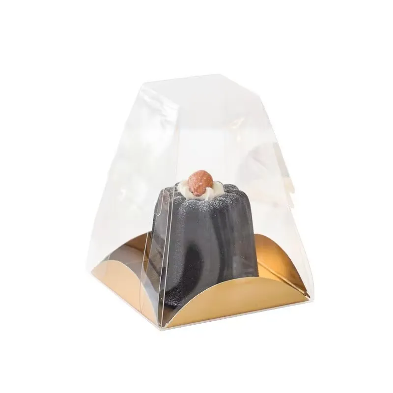

50pcs Canele Gift Box Clear French Pastry Cannele Cookie Packing Boxes Birthday Wedding Party Favors Baking Shop