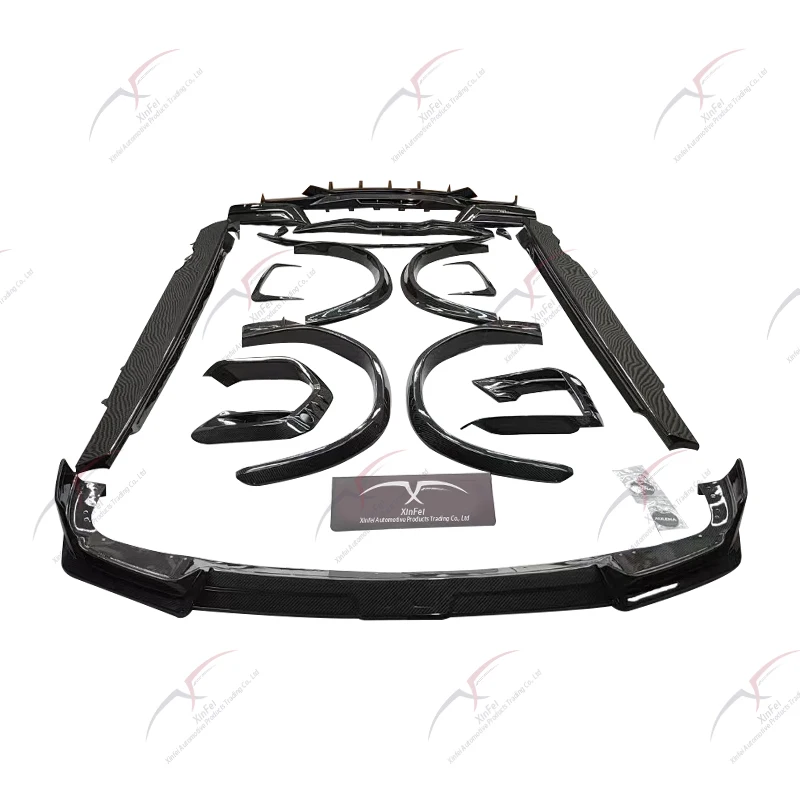 For  X6M Body Kit Upgrade with Dry Carbon Fiber New Car Bumper Modification Front Lip Rear Diffuser Rear Spoiler