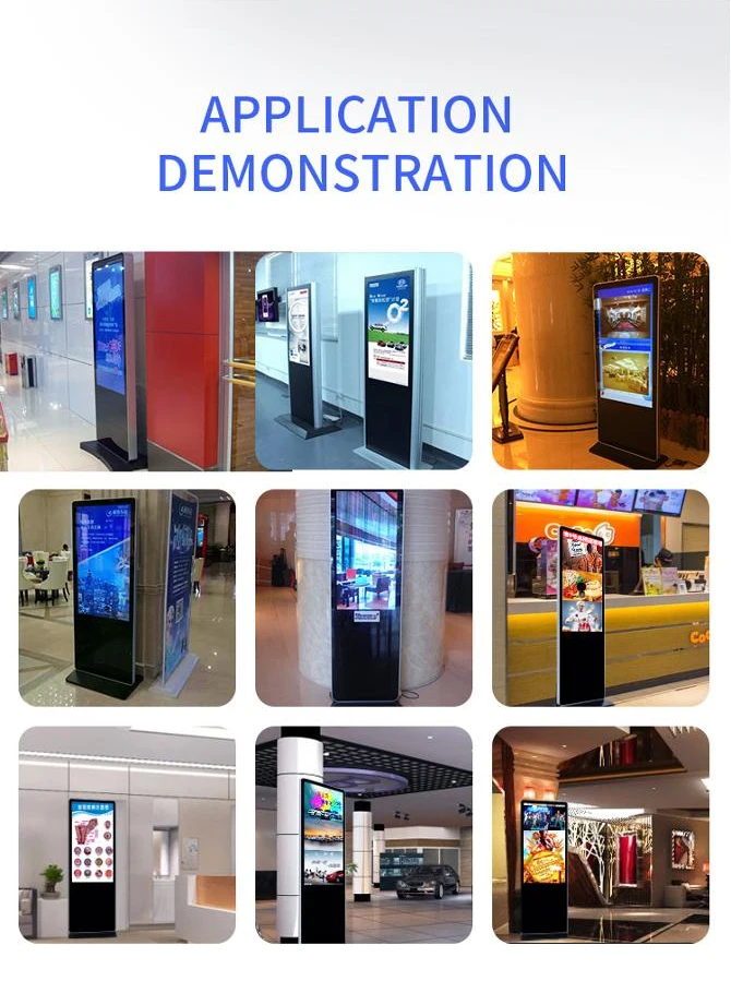 High Quality 43 50 55 65 75 Inch Store Monitor LCD Mesh Machine Touch Screen Indoor Advertising Digital Signage
