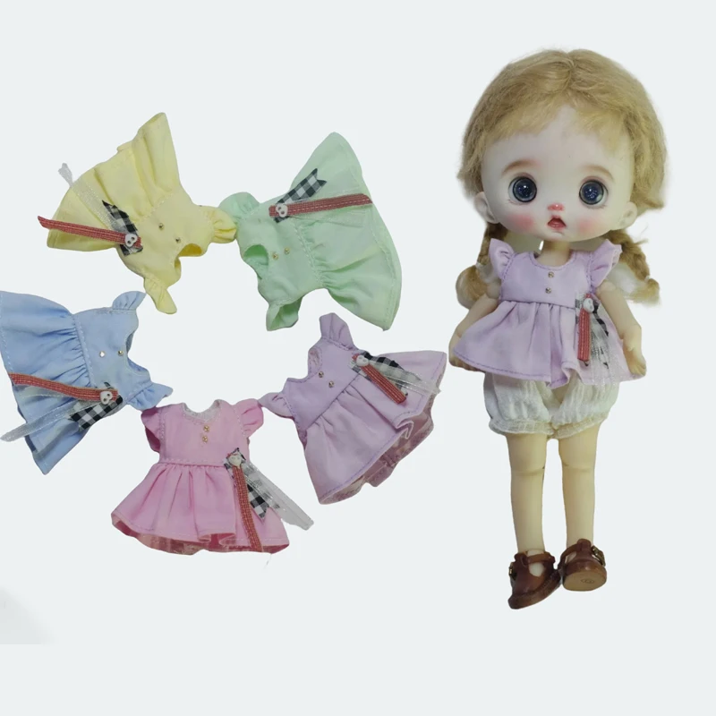 HOUZIWA OB11 人形服かわいいドレス 1/12 BJD モリー GSC UFDOLLS 用