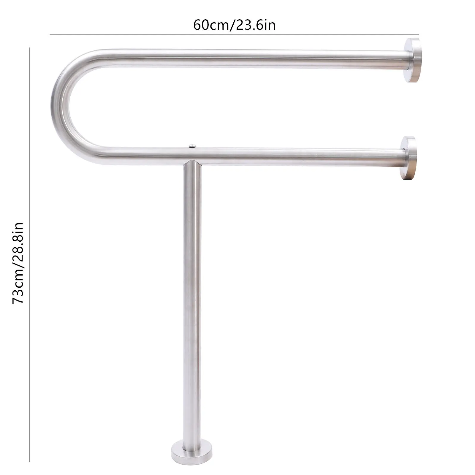 Handicap Rails Grab Bars Bathroom Toilet Rail Support Stainless Steel Safety Guard Railing Frame Shower Assist Aid Handrails