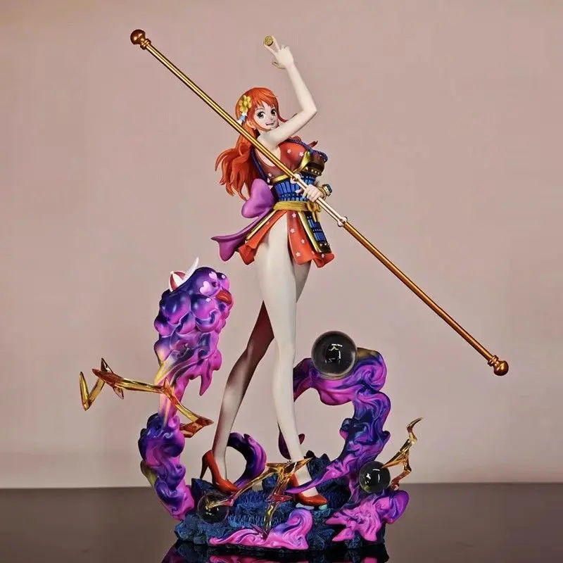 

One Piece 31cm Lx Ghost Island Samurai Nami Resonance Anime Peripheral Gk Desktop Model Ornamental Gift