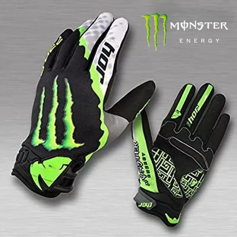 Monster Energy gants de cyclisme nouveaux gants de moto tout-terrain doigt complet sports de plein air vélo gants à doigts longs