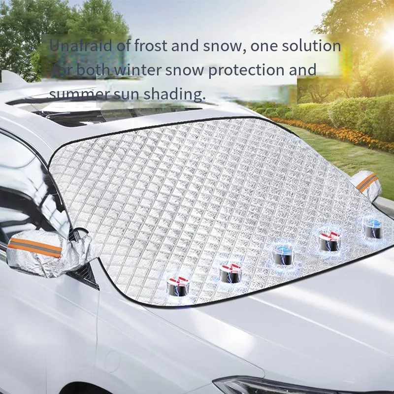 1Pcs Front Windshield Cover for Snow and Wind Protection, Snow and Sun Protection, Front Sun Protection, Snow and Window Cover