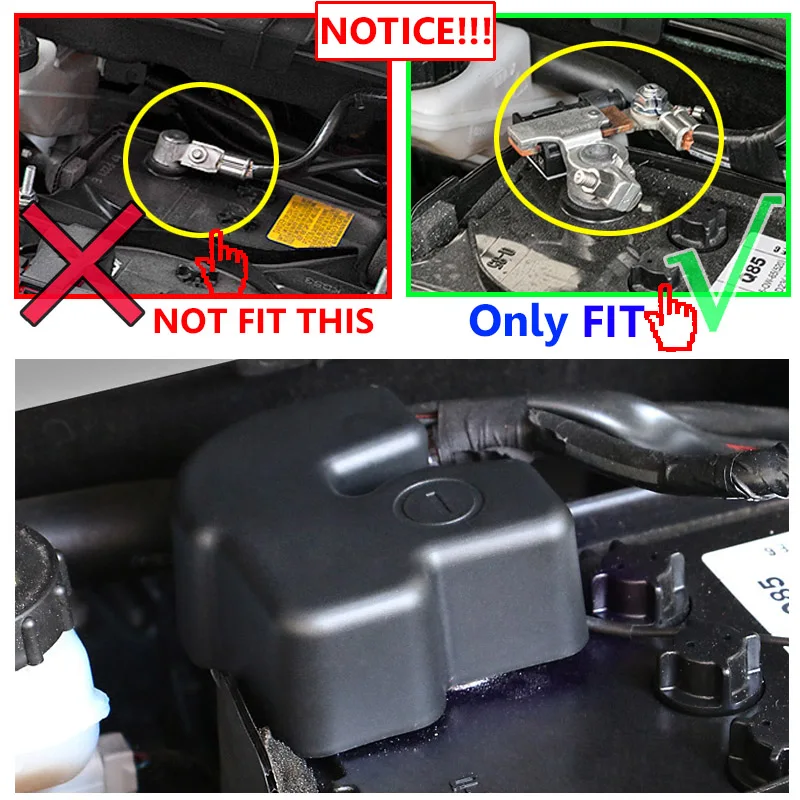 Battery Batteries Negative Pole Clamp Terminal Protection Cover Frame Tray Cap For Mazda 2 3 6 CX-5 CX-4 CX5 2013-2018