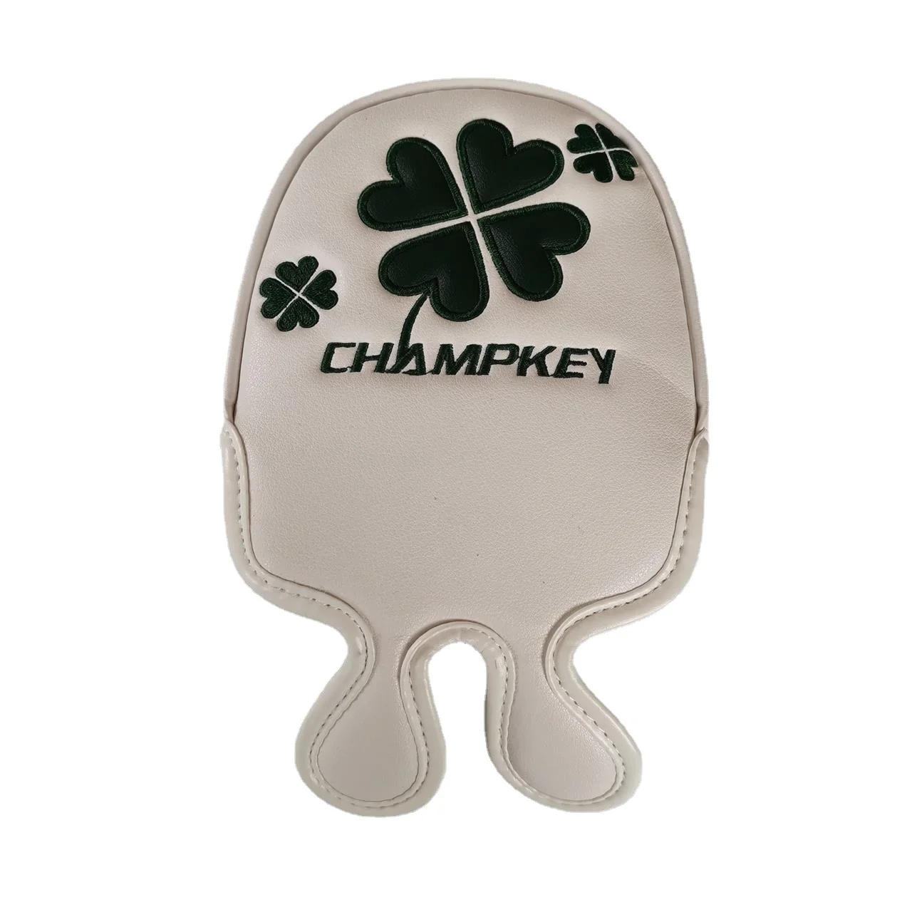 Binaural Four-leaf Clover Golf Club Cap Magnetic Button Type Golf Semicircle Putter Bag