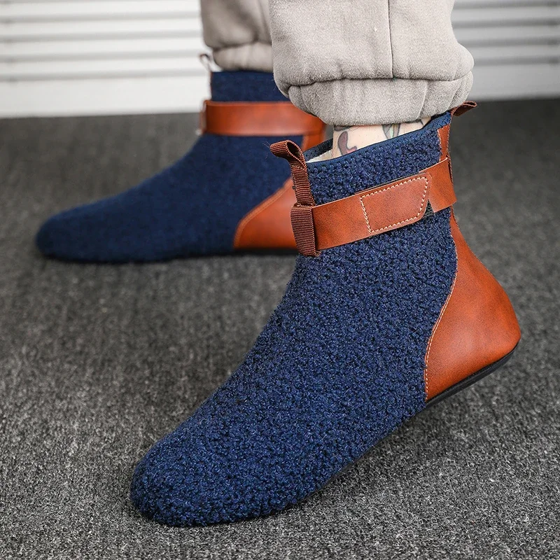 YRZL أحذية رجالي الذكور أحذية الرجال نعال تدفئة الشقق لينة رقيقة أسفل نعال من القطن عادية مريحة رجل المنزل النعال رجالي