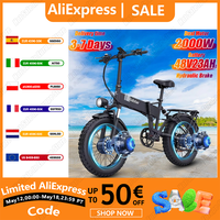 H20pro Electric cycle 2000W Powerful Motor 48V23AH Lithium Battery Hydraulic Electric Bike 20 * Fat fire Snow e-Bike