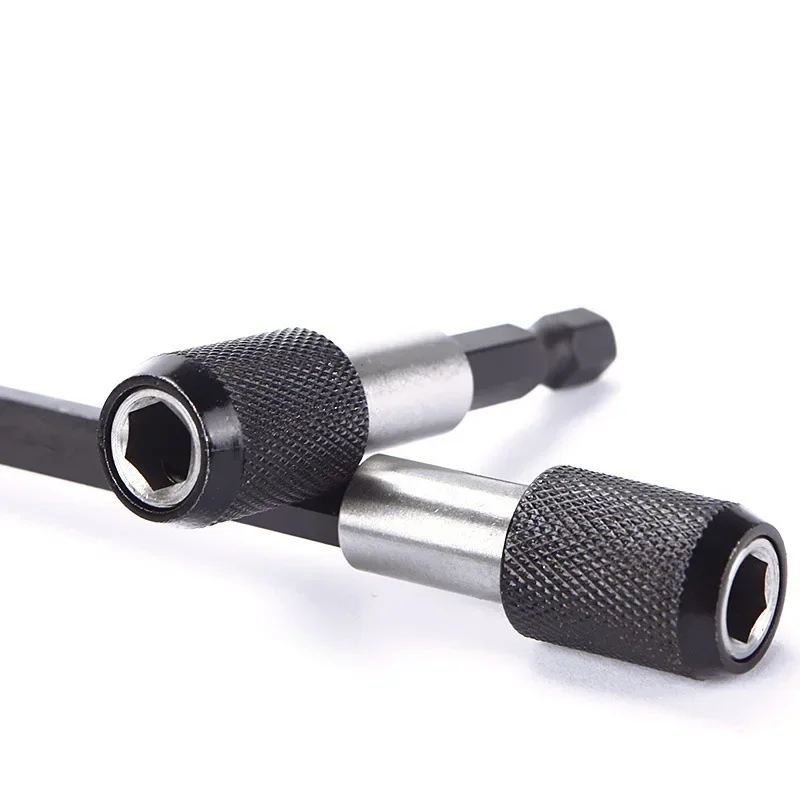 Imagem -03 - Adaptador de Haste Hexagonal de Suporte Magnético de Liberação Rápida Broca Elétrica Chave de Fenda Suporte de Extensão Barra Conjunto de Ferramentas Elétricas Soquete