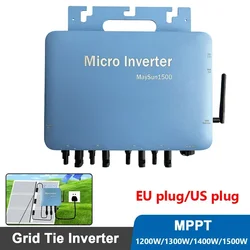 Pure Sine Wave Micro Grid Tie Inverter MPPT Solar PV Grid Tie System for Home Use 1200W 1300W 1400W 1500W Solar Inverter