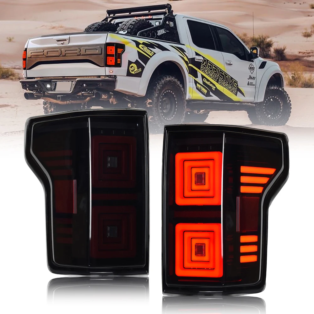 

Задние фонари для Ford F150 2015-2020, светодиодные задние фонари в сборе, задний фонарь, дымчатые автомобильные аксессуары, автозапчасти