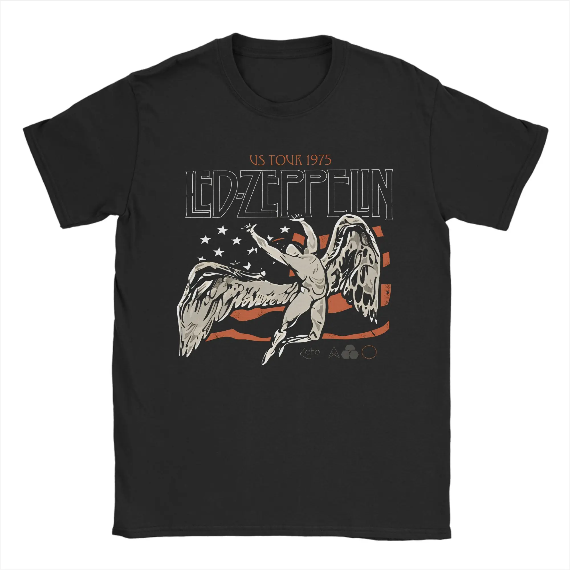 Camisetas divertidas de The Mother Ship Led Zeppelin para hombre, camisetas 100% de algodón con cuello redondo, camiseta de manga corta, camisetas con idea de regalo