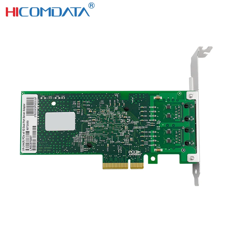 Gigabit Network Card PCIE X4 Double Ports NIC Servers Ethernet Adapter intel82576