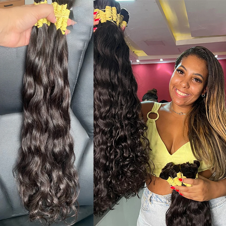 

Extensões De Cabelos Humano Indiano Vietinamita Original Natural Brasileiro Cacheados Para Mega Hair Raw Human Hair100%Remy Hair