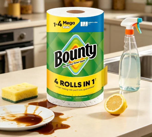 White Paper Towels Select A Size Mega Roll 1 Roll 164 Sheets per Roll
