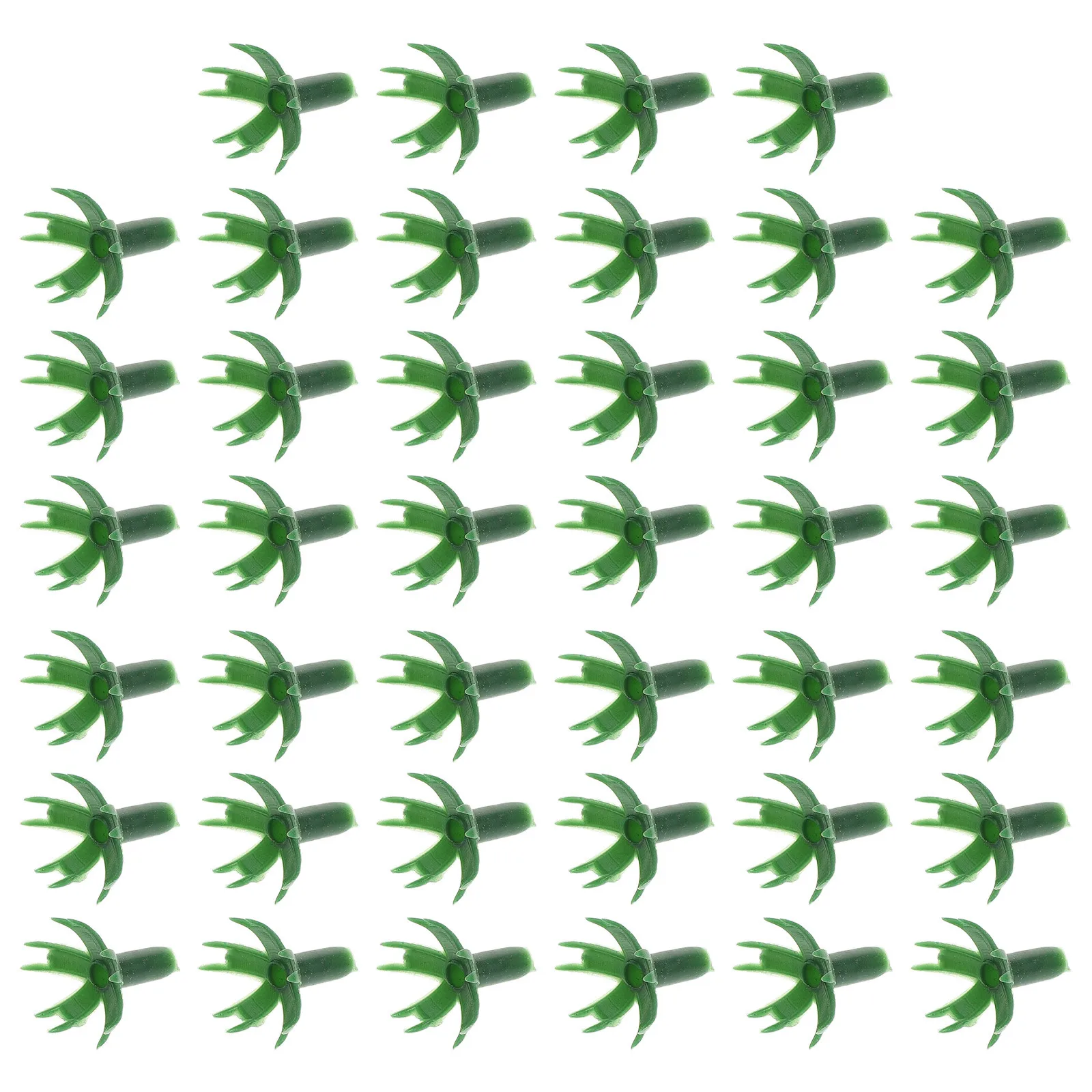 40 قطعة من حبارك الزهور الاصطناعية لتقوم بها بنفسك لوازم ترتيب الزهور الزفاف الأخضر البلاستيك الوردي السيراميك ديكور المنزل أدوات حرفية #3