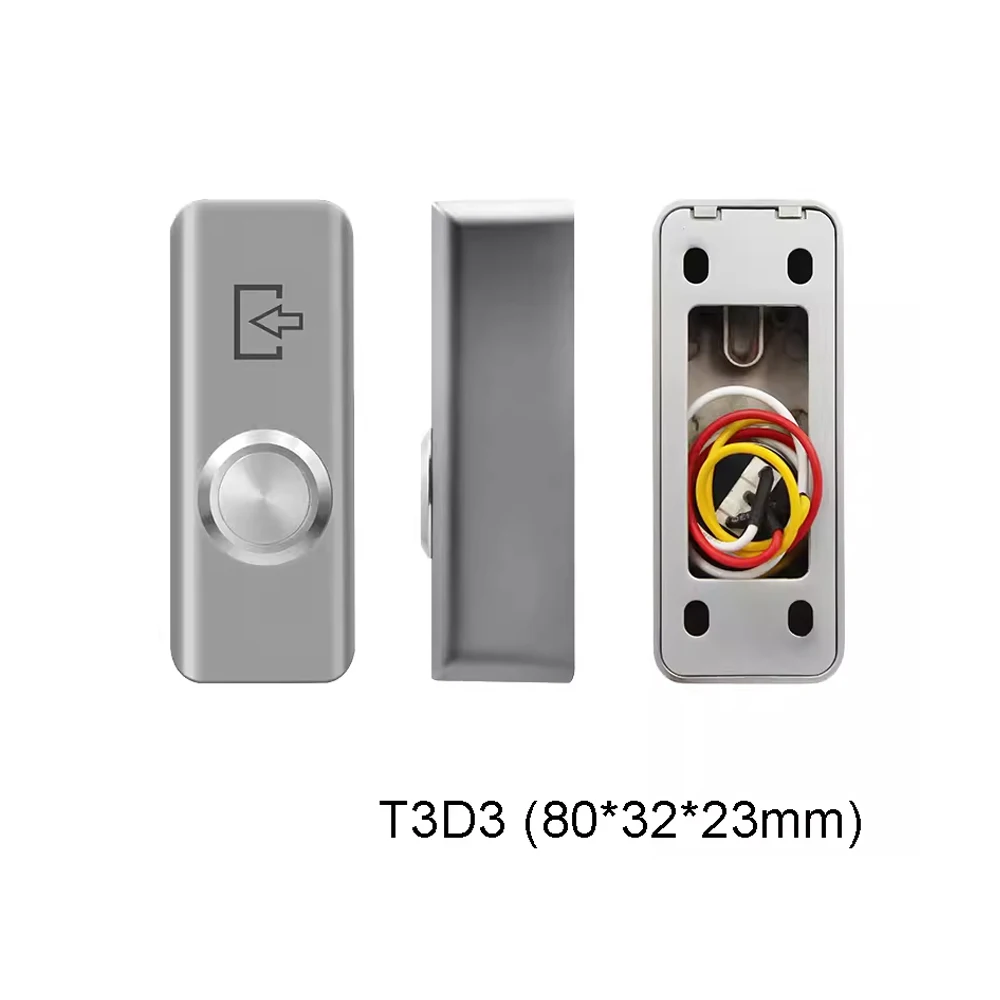 Zinc Alloy Metal Appearance Push Door Exit Button For Door Gate Access Control Button with Mushroom Shape