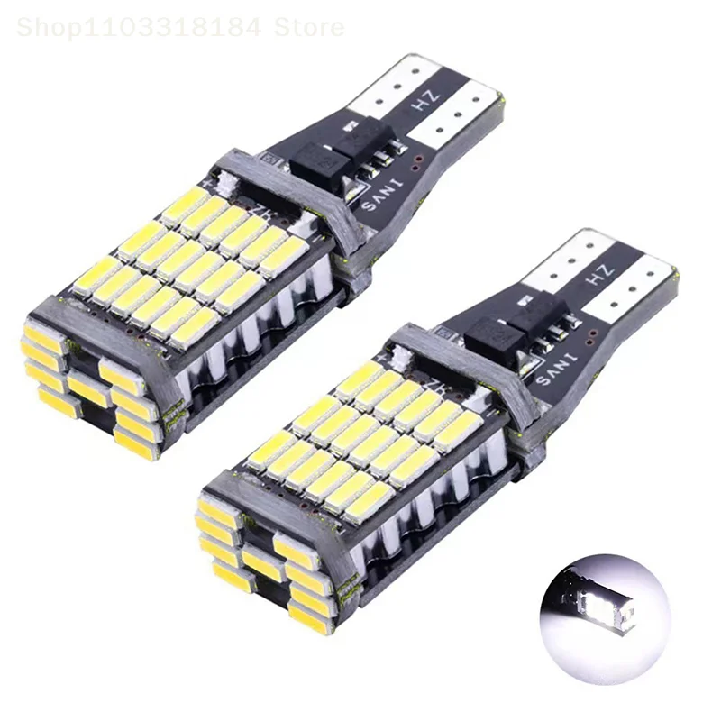 6 pezzi T15 W16W 921 912 T16 T10 902 lampadine a LED 45SMD 4014 luce a led super luminosa 1200LM sostituire per auto luce di retromarcia bianca