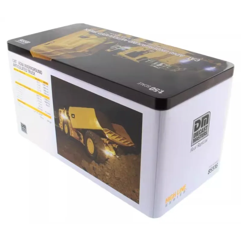 Para DM Caterpillar CAT AD60 Modelo de caminhão subterrâneo articulado com função de luz 1:50 85516