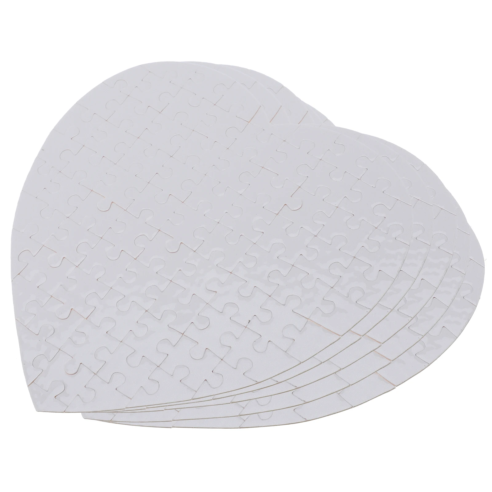 

Heart Heart-shaped Puzzle Puzzles Sublimate Hot Pressing Jigsaw White Card Heat Transfer Child