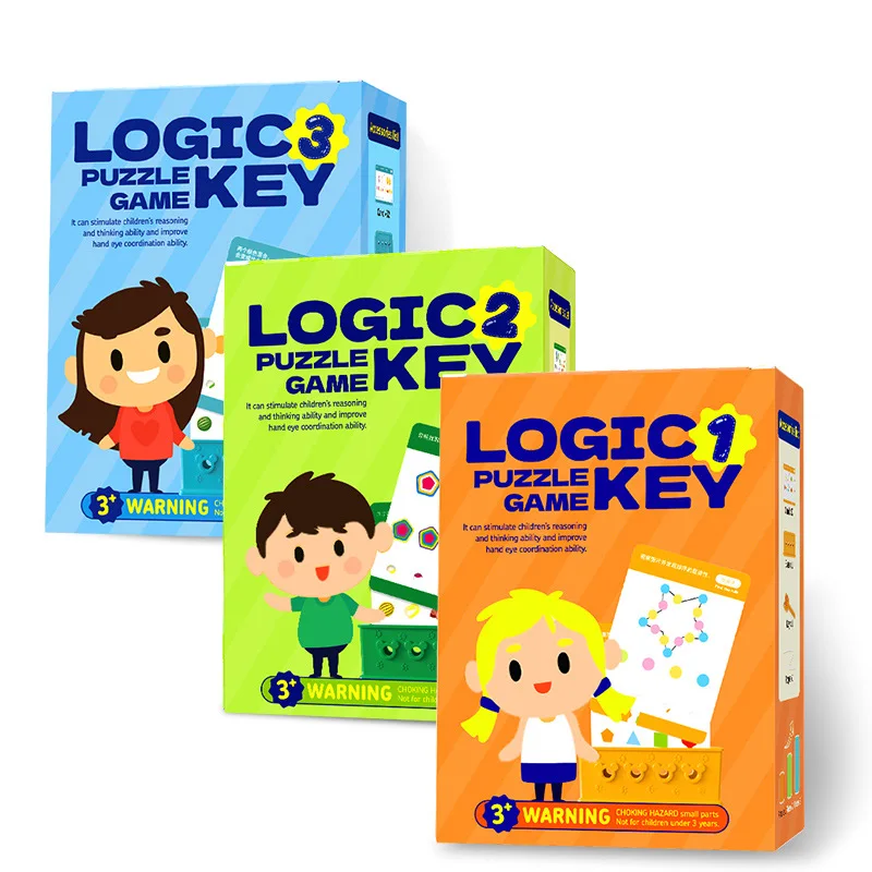 Logik-Schlüssel Englisch-Englisches Kinder-Puzzle-Spielzeug Fidget-Spielzeug Stressabbau Wohlfühl-Squishy Spaß Intelligenzentwicklung Stressabbau – Detail 2