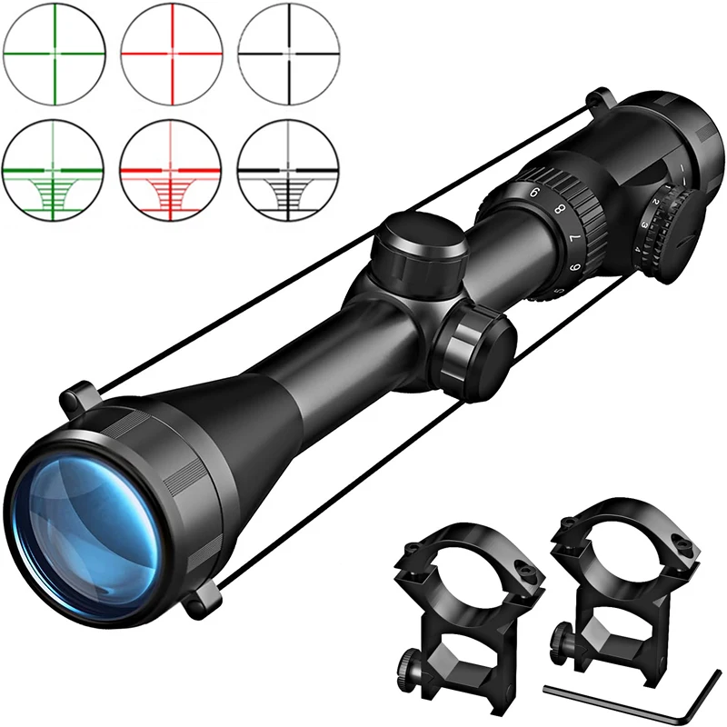 3-9X40EG Compact Rifle Scope Hunting Optics Telescopic Sights Carbine Sniper Riflescope Weaopn Gun Sight for 11/20mm Rail