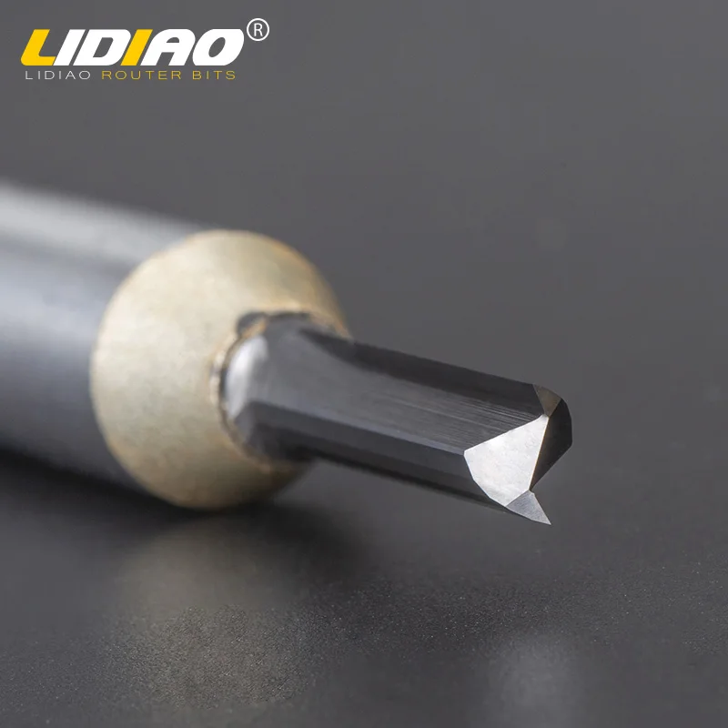 LIDIAO-broca de enrutador de corte de ranura recta para madera MDF, cortador de carburo, vástago de 1/4 y 1/2 pulgadas, TCT, CNC, molino de extremo,