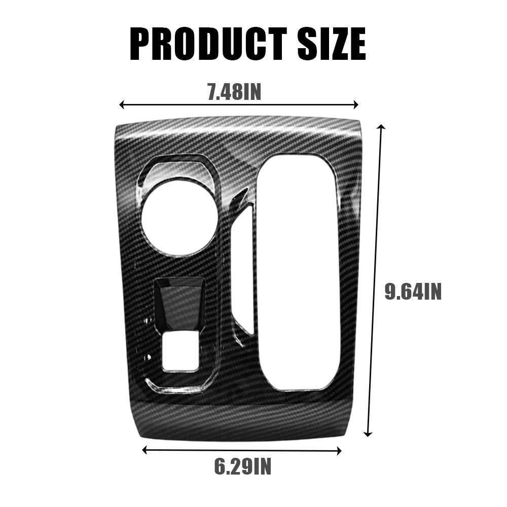 

Carbon Fiber Console Gear Shift Panel Trim​ Cover For Chevrolet Colorado 2023 2024 2025 For GMC Canyon 4WD