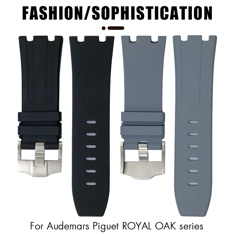 28mm 30mm FKM Fluororubber Watchband Fit for AP Audemars Belt For Piguet ROYAL OAK OFFSHORE 15710 15703 Watch Strap Bracelet